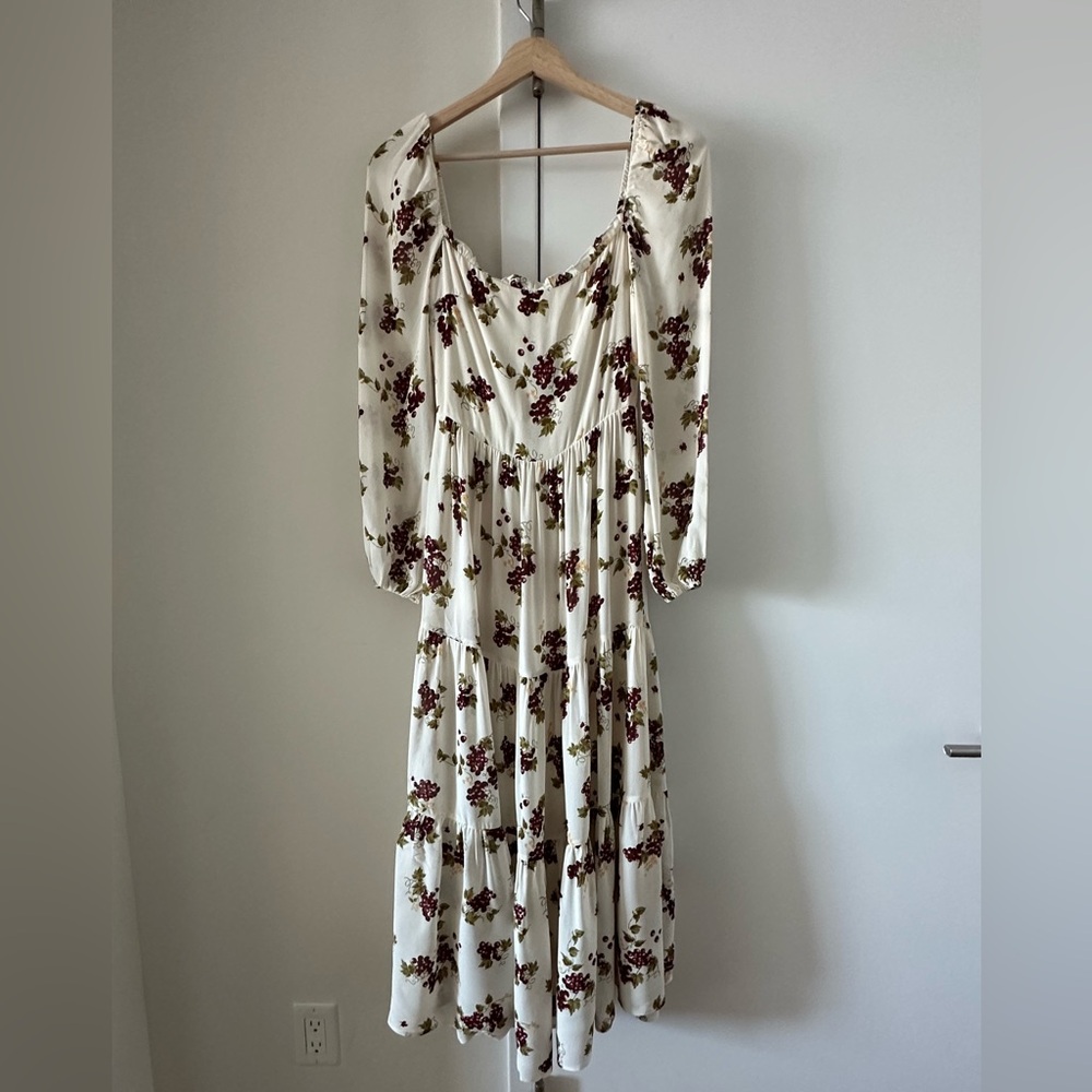 Reformation Kellie Maxi Grapevine Long Sleeve Dress